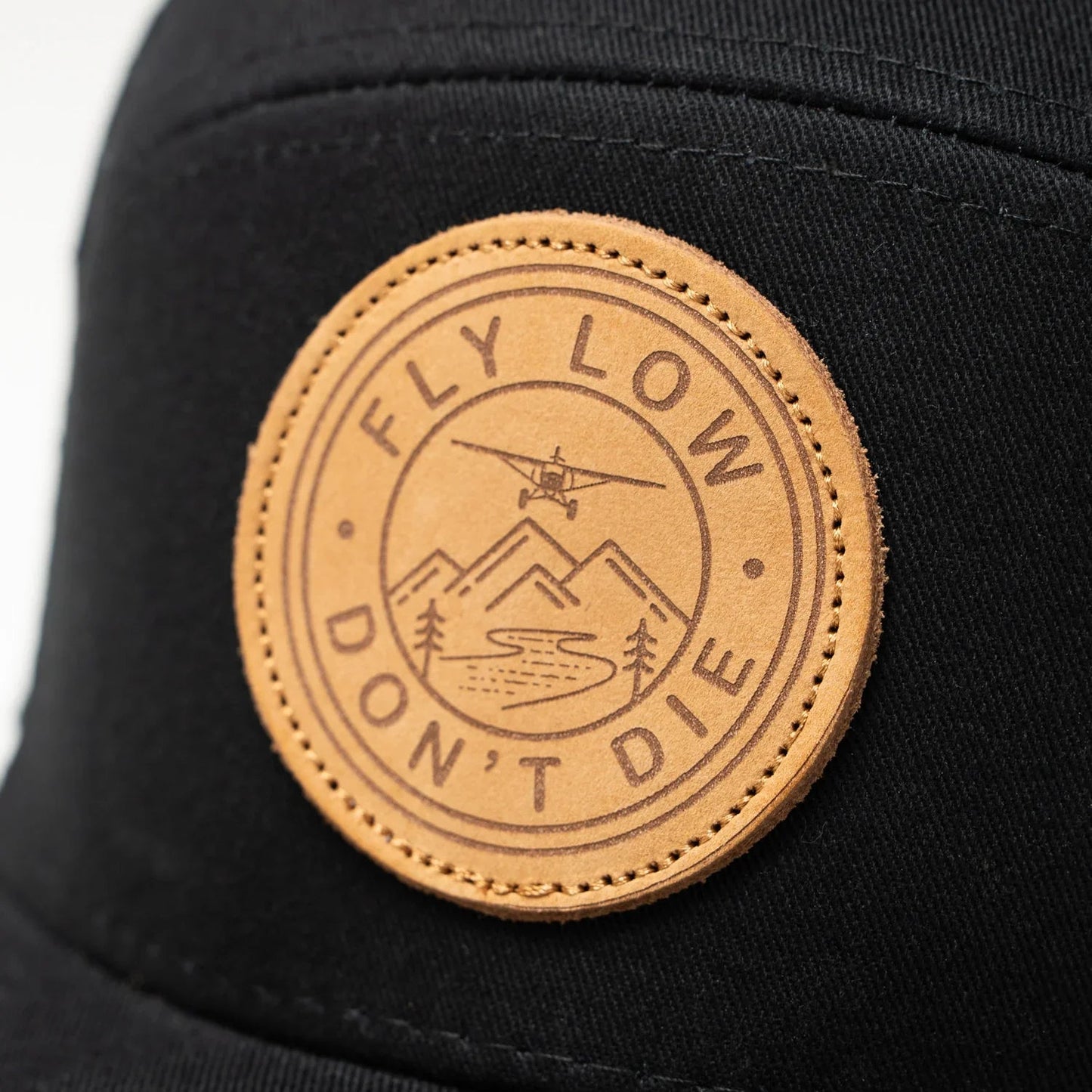 Fly Low Leather Patch Hat